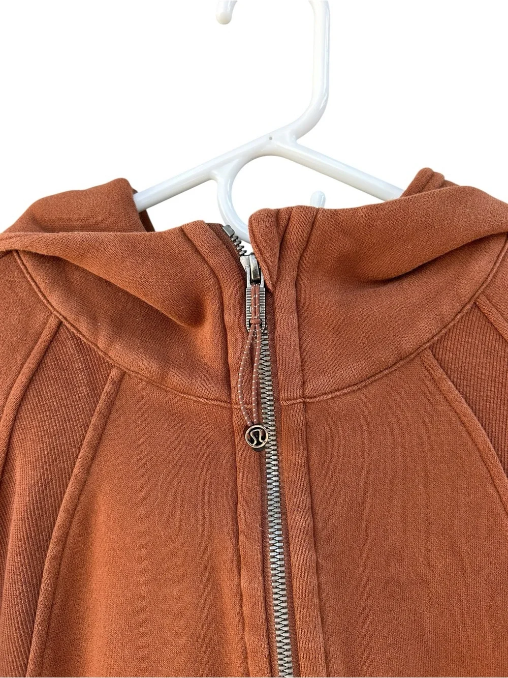 Lululemon Scuba Oversized 1/2 Zip Cropped Hoodie - Copper Brown - Size XS/S